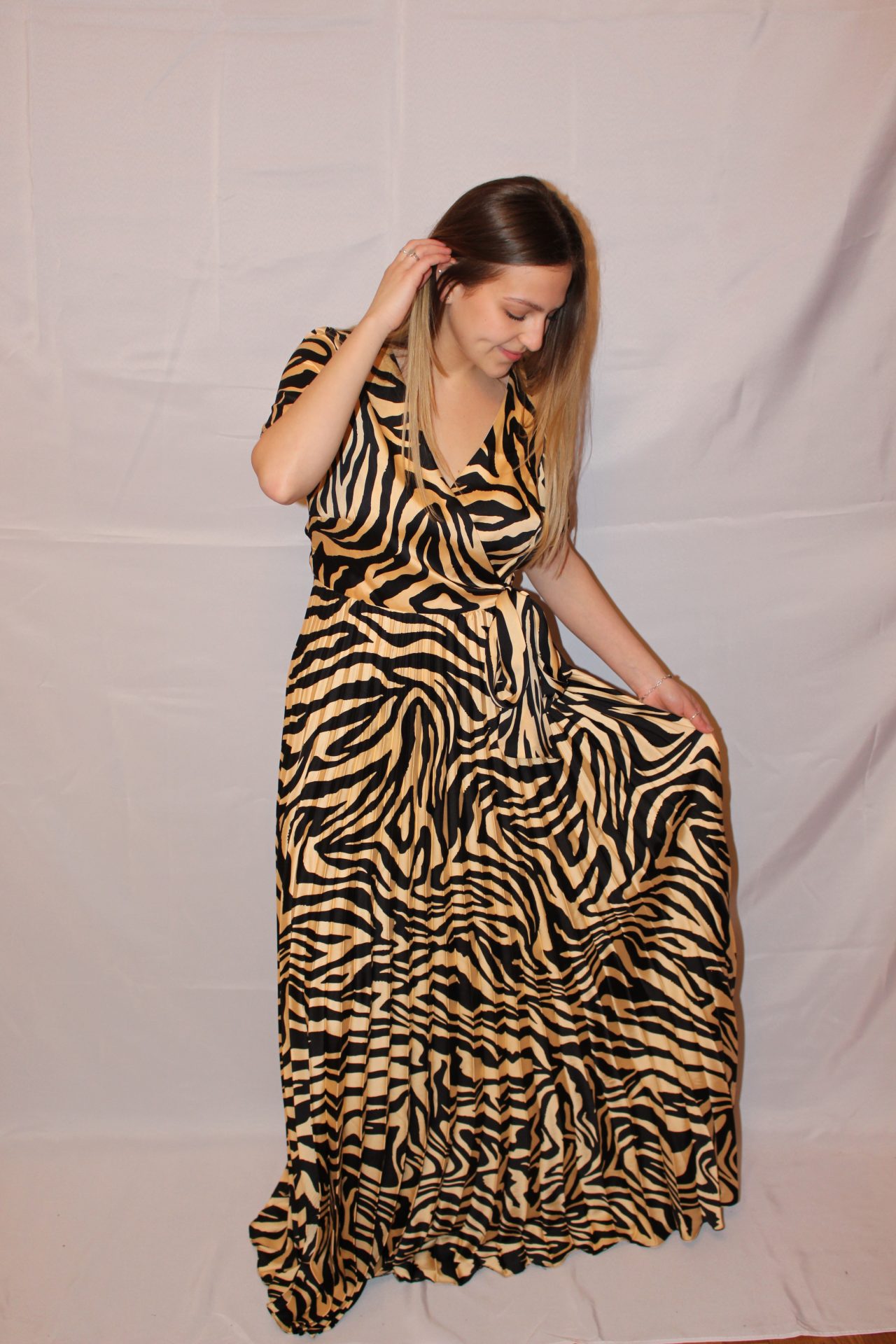 Tiger-print maxi dress - Cecilia London